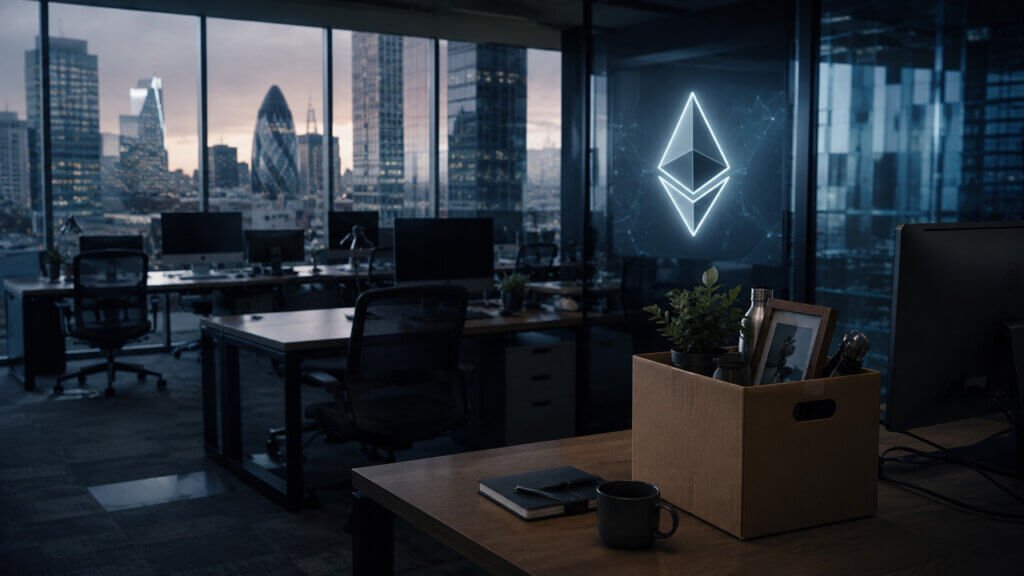 Die Ethereum Foundation streicht 20 % des Personals, während ETH trotz Rekordauslastung seit Jahresbeginn um 44 % zurückgeht