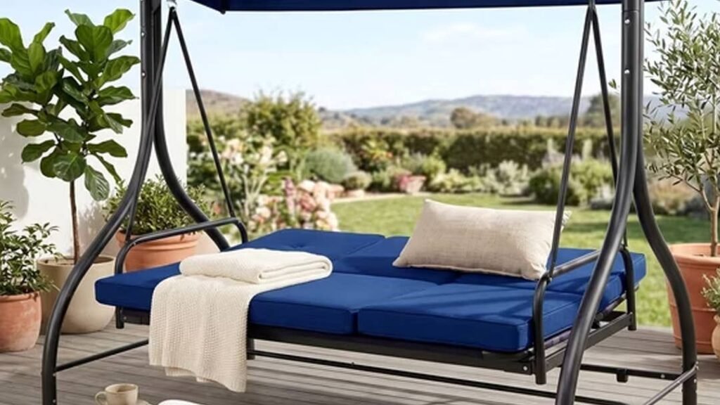 Die 400-Dollar-Terrassenschaukel von Walmart, die bis zu 750 Pfund tragen kann, ist 50 % günstiger