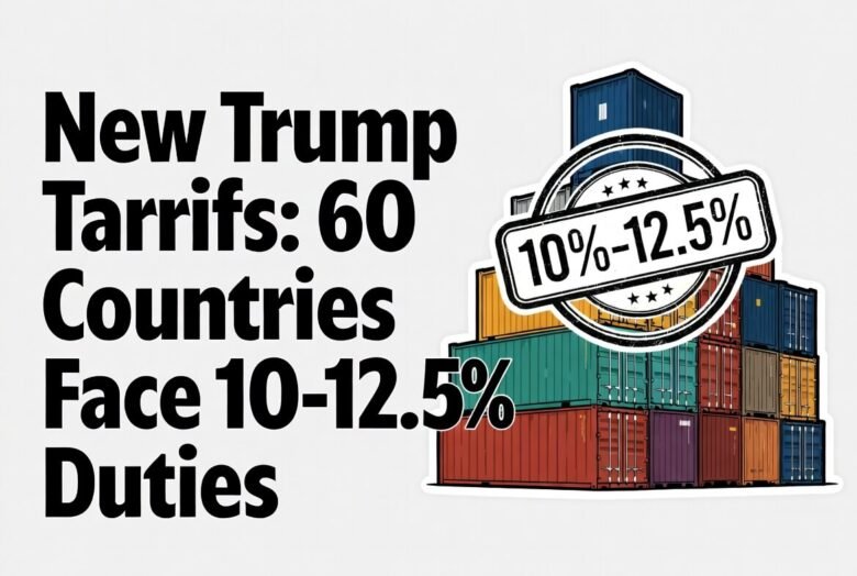 Neue Trump-Zölle: 60 Länder müssen mit Zöllen von 10–12,5 % rechnen