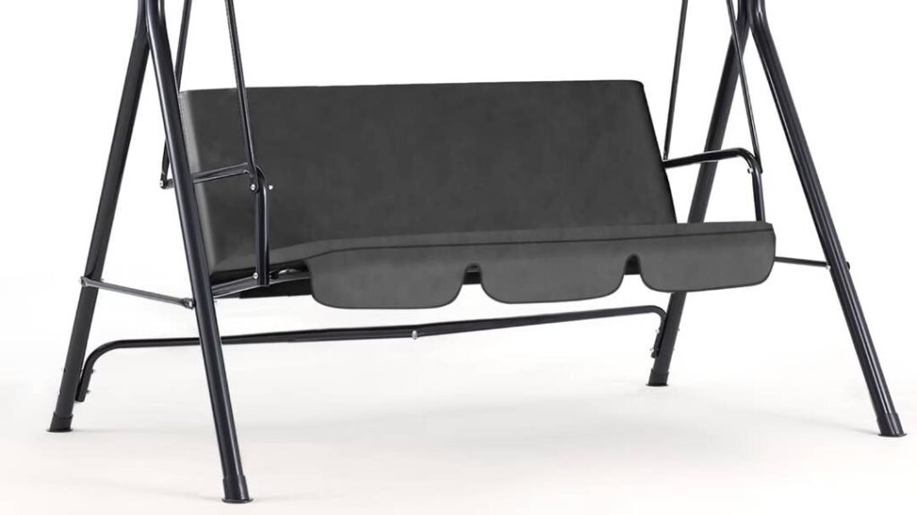 Walmart verkauft eine Terrassenschaukel aus Edelstahl mit Sonnenschutz für 100 US-Dollar