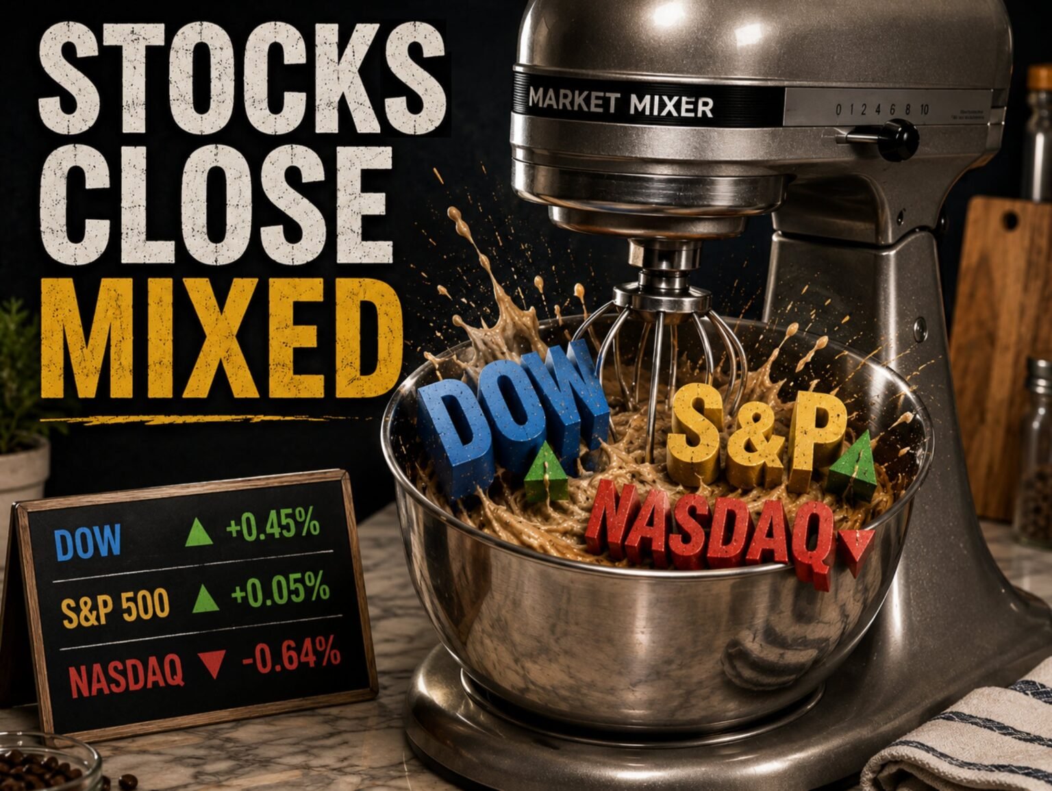 Die US-Indizes schließen gemischt. Runter. S&P unverändert. Nasdaq im Minus